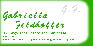 gabriella feldhoffer business card